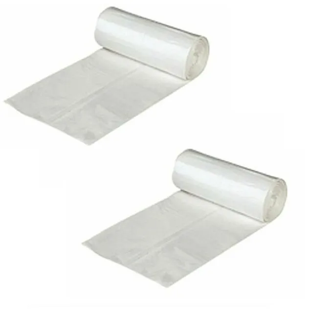 100 Pcs X 27L White Black Tidy Garbage Bin Liners Bags