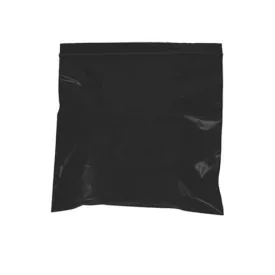 10" x 12" - 2 mil Black Reclosable Poly Bags