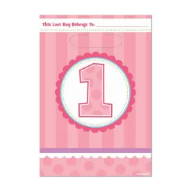 1st Birthday Girl Loot Bags 8pcs