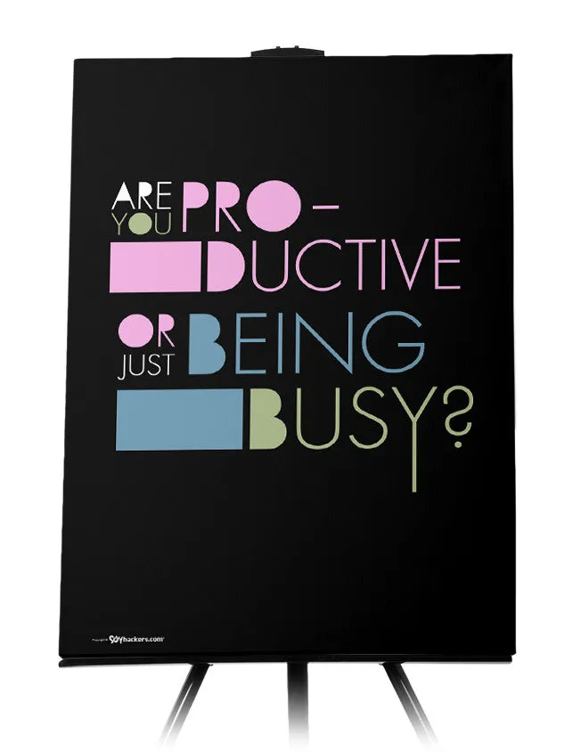 Are You Productive or Just Being Busy Canvas