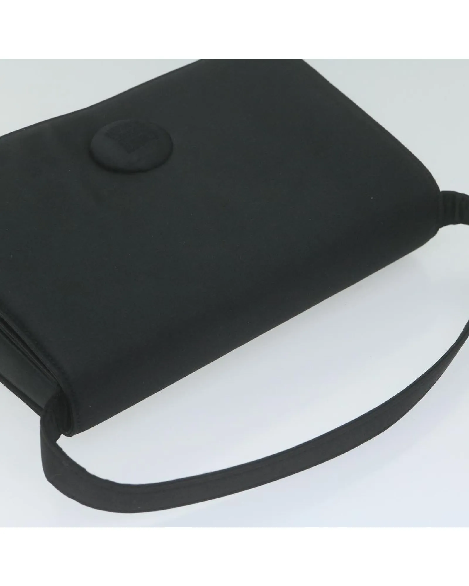 Black Satin Hand Bag with Minimalist Style