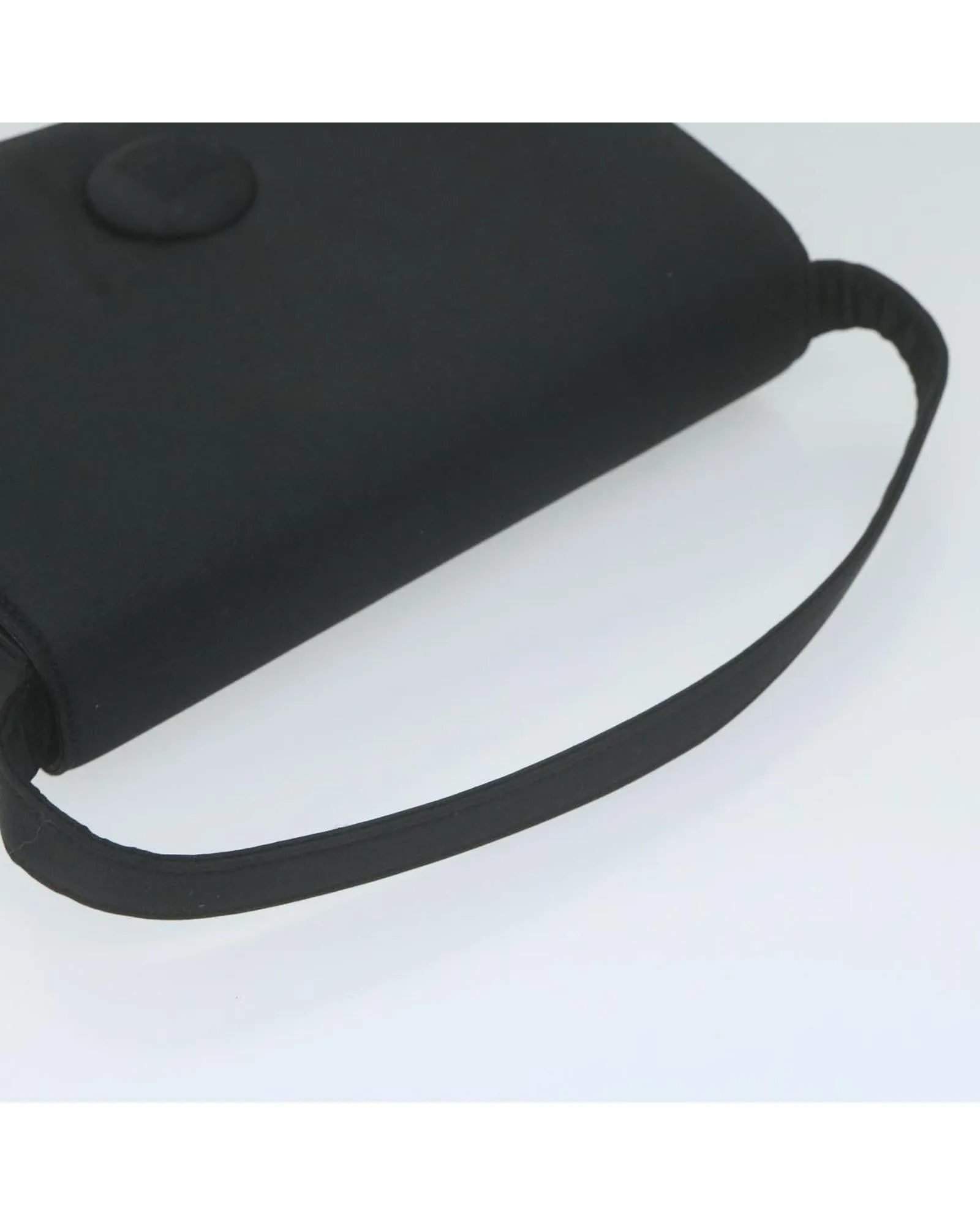 Black Satin Hand Bag with Minimalist Style