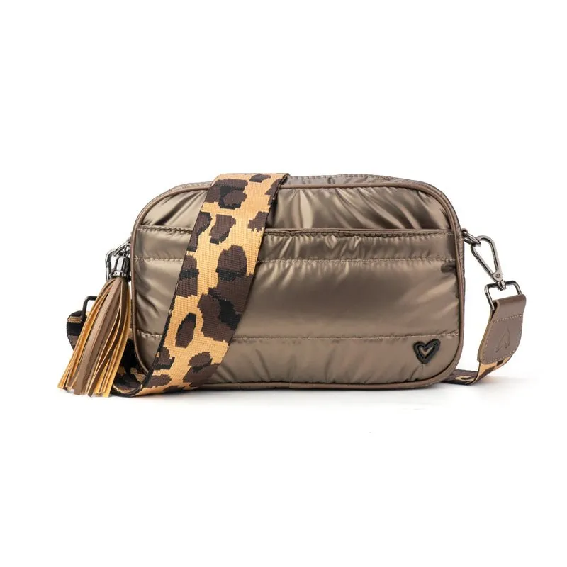 Brooklin Puffer Crossbody Bags - Bronze