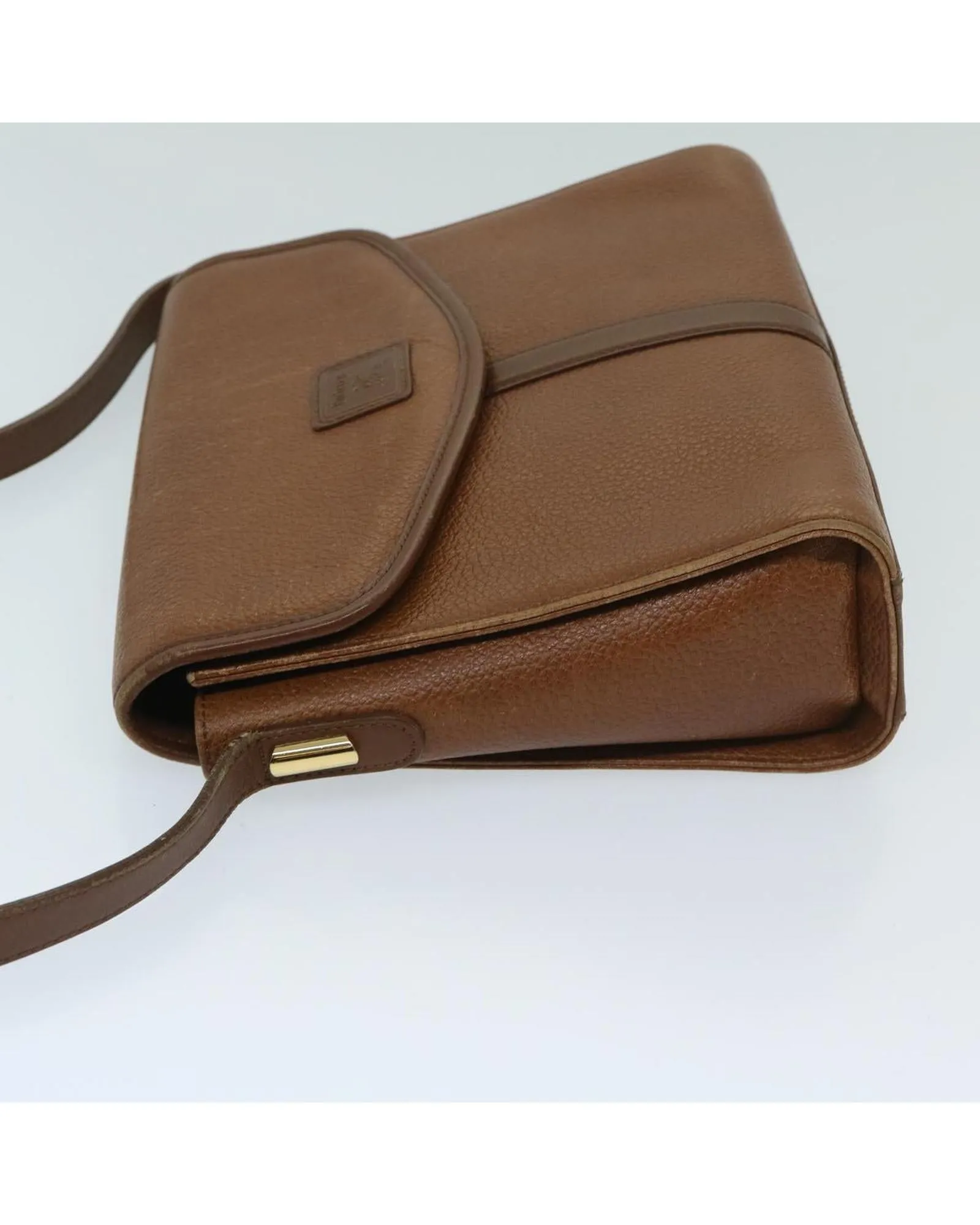 Brown Leather Shoulder Bag with Dust Bag - Rank C