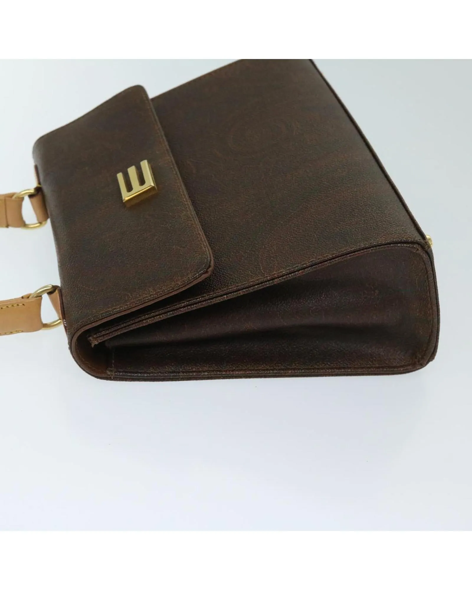 Brown PVC Leather 2-way Hand Bag by Etro