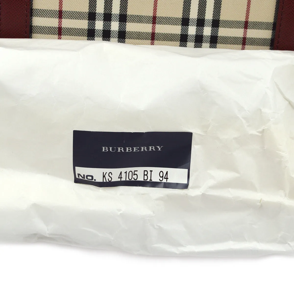 BURBERRY Beige Nova Check Handbag 172490