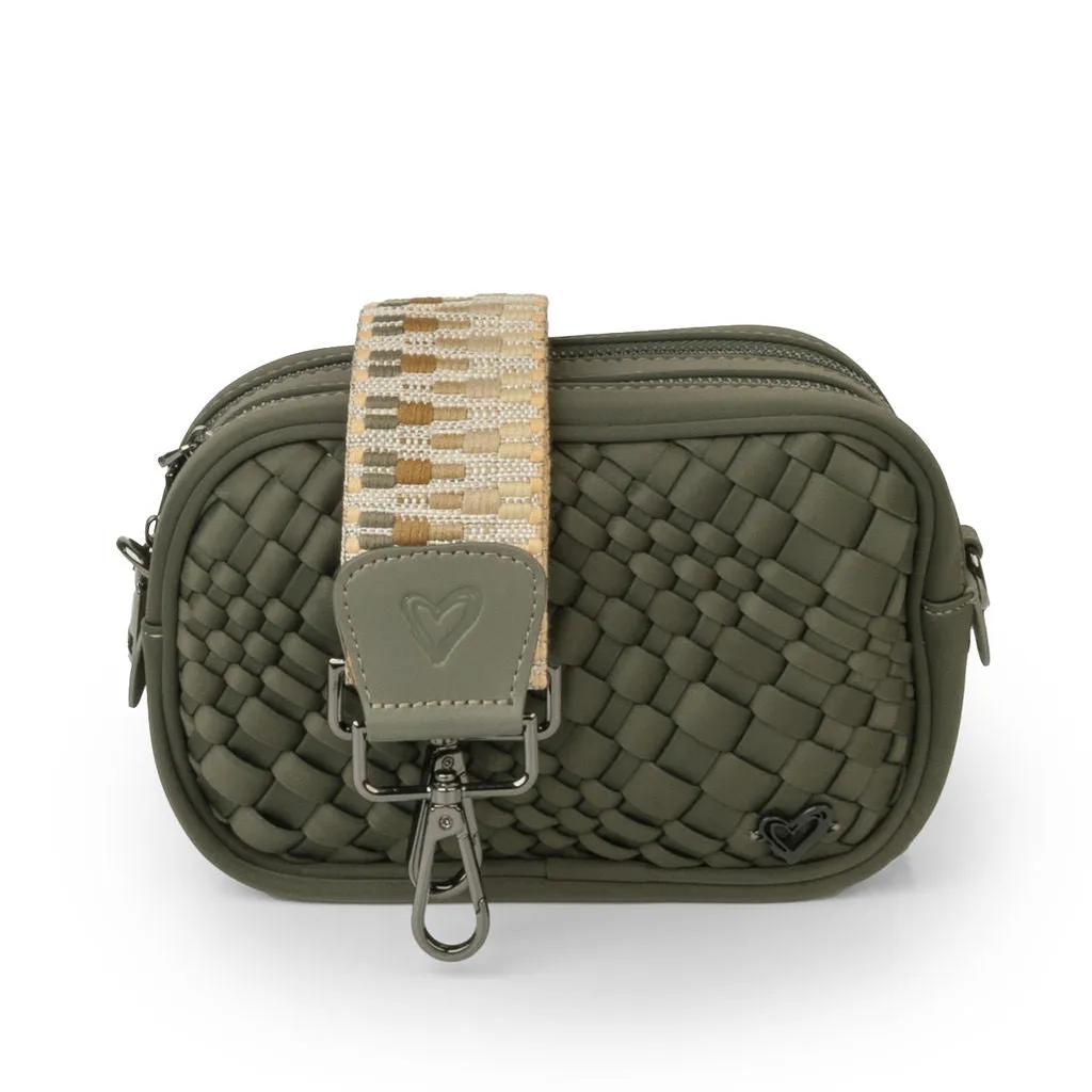 Caledon Woven Crossbody - Olive