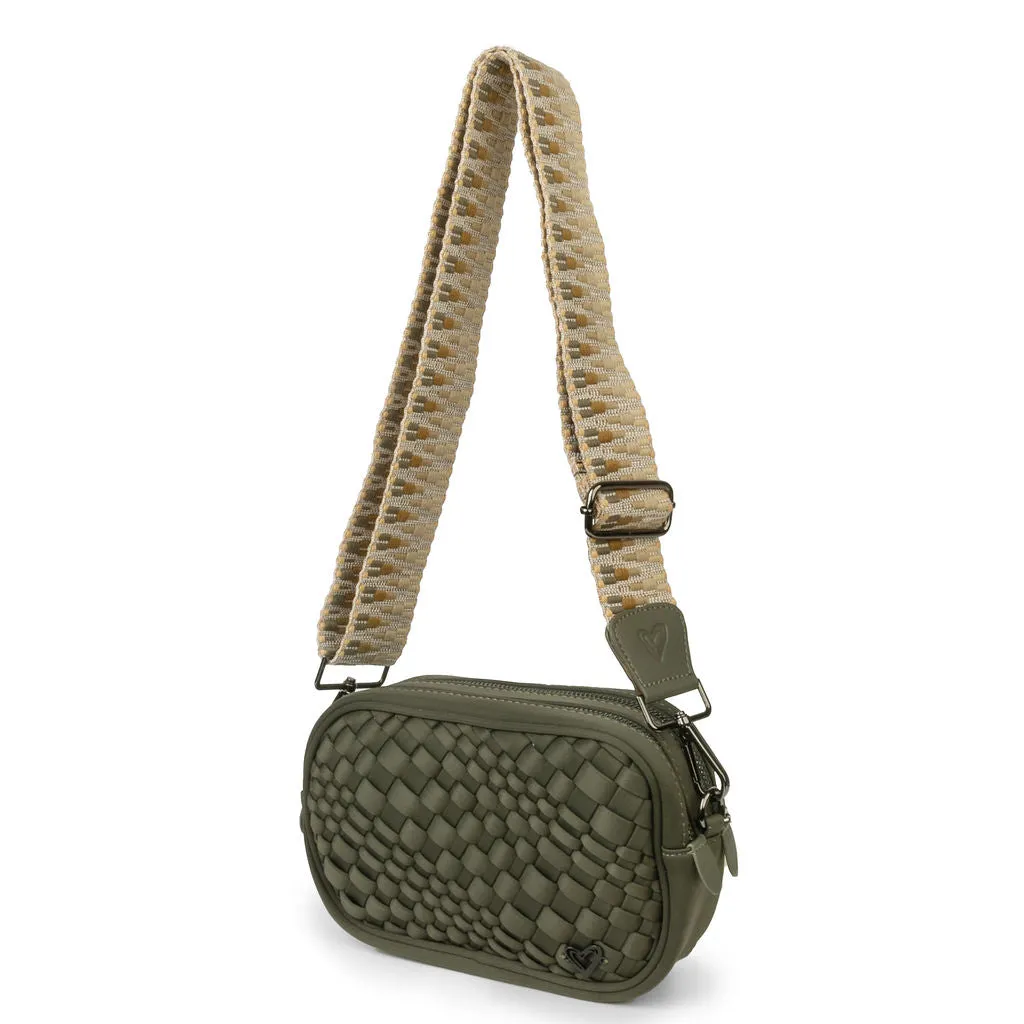 Caledon Woven Crossbody - Olive