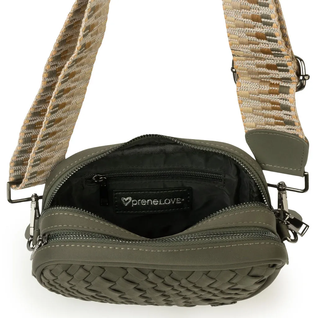 Caledon Woven Crossbody - Olive