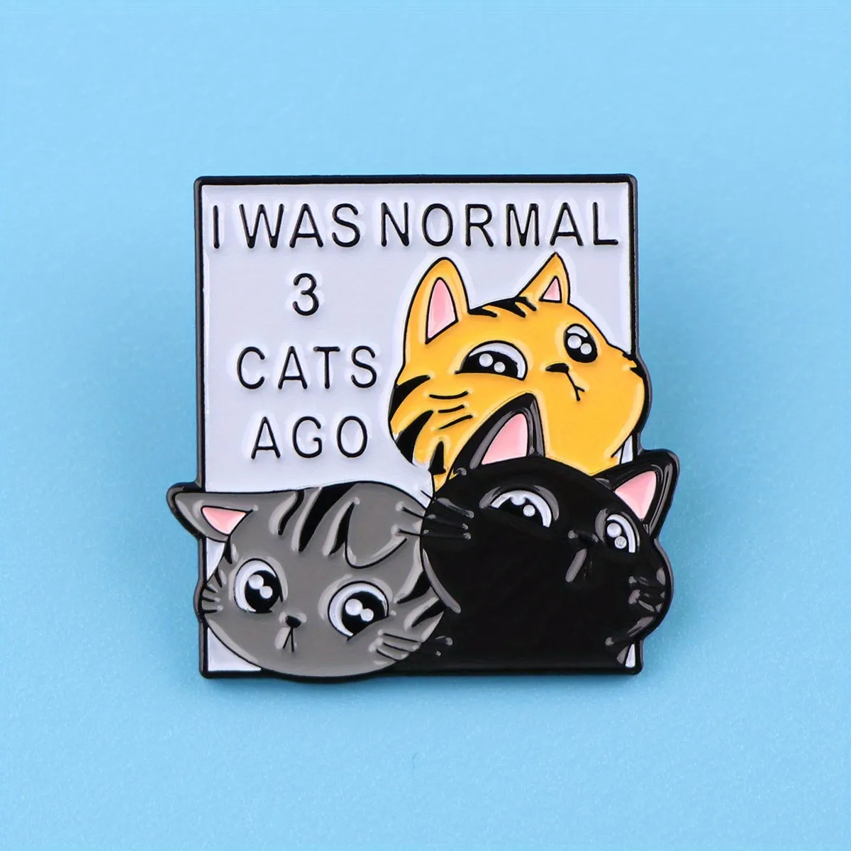 Cartoon Cat Brooch Pin for Fashionable Accessories