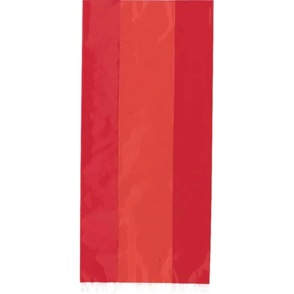 Cellophane Bags 30ct, Ruby Red