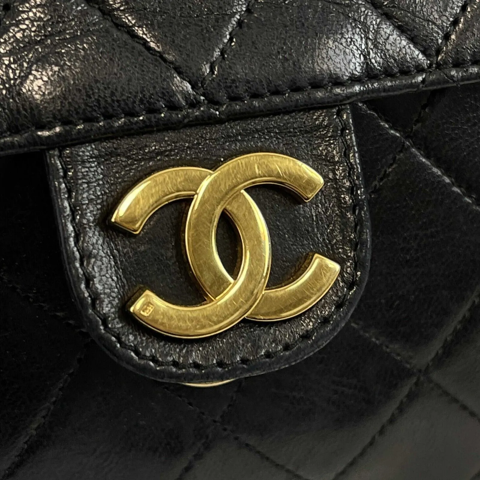 Chanel - Good - Vintage Square flap - Black - Handbag