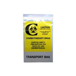 Chemo Transfer Bag, 9" x 6", Clear