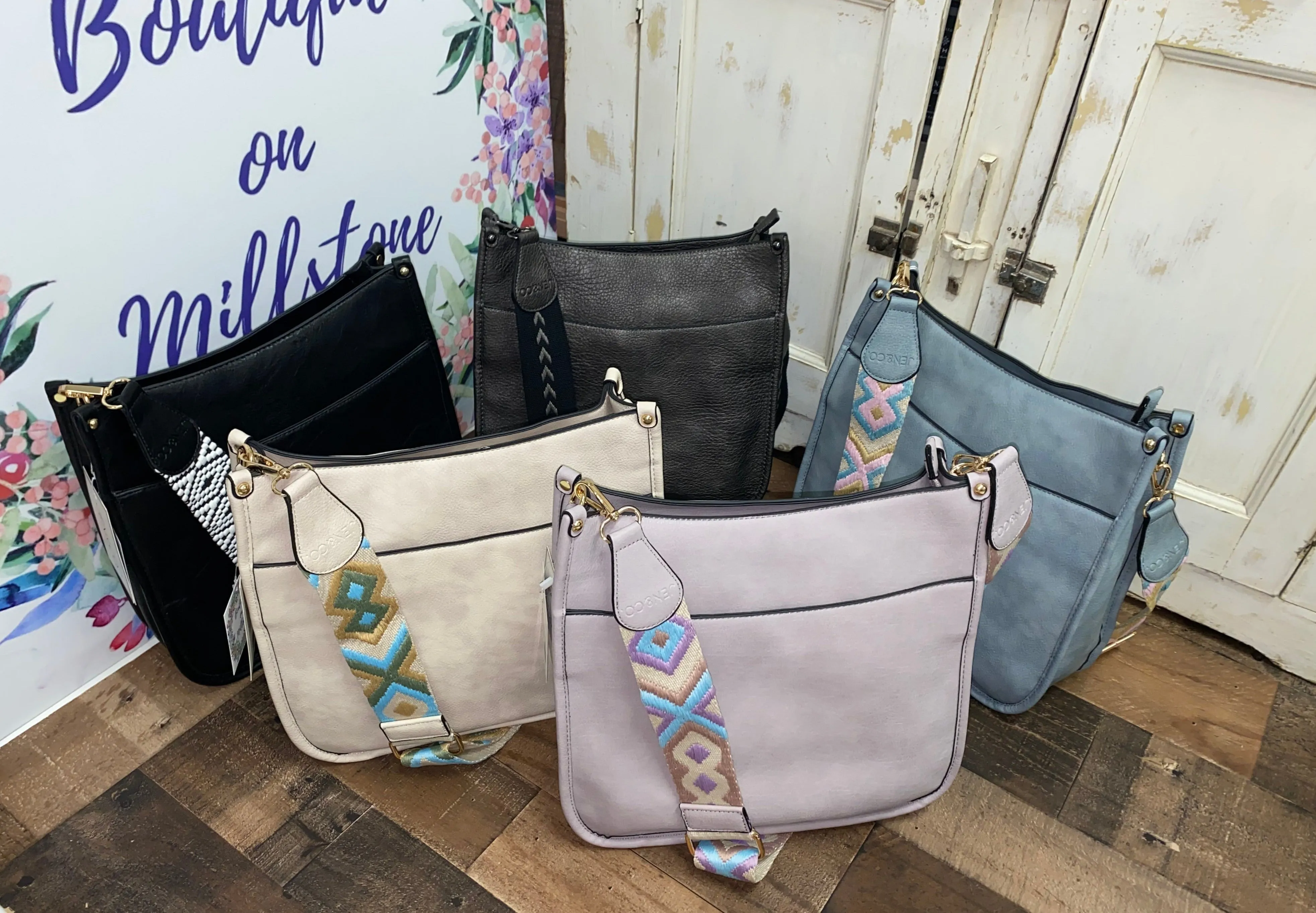 Chloe Crossbody with Adjustable Guitar Strap - 6 Colors