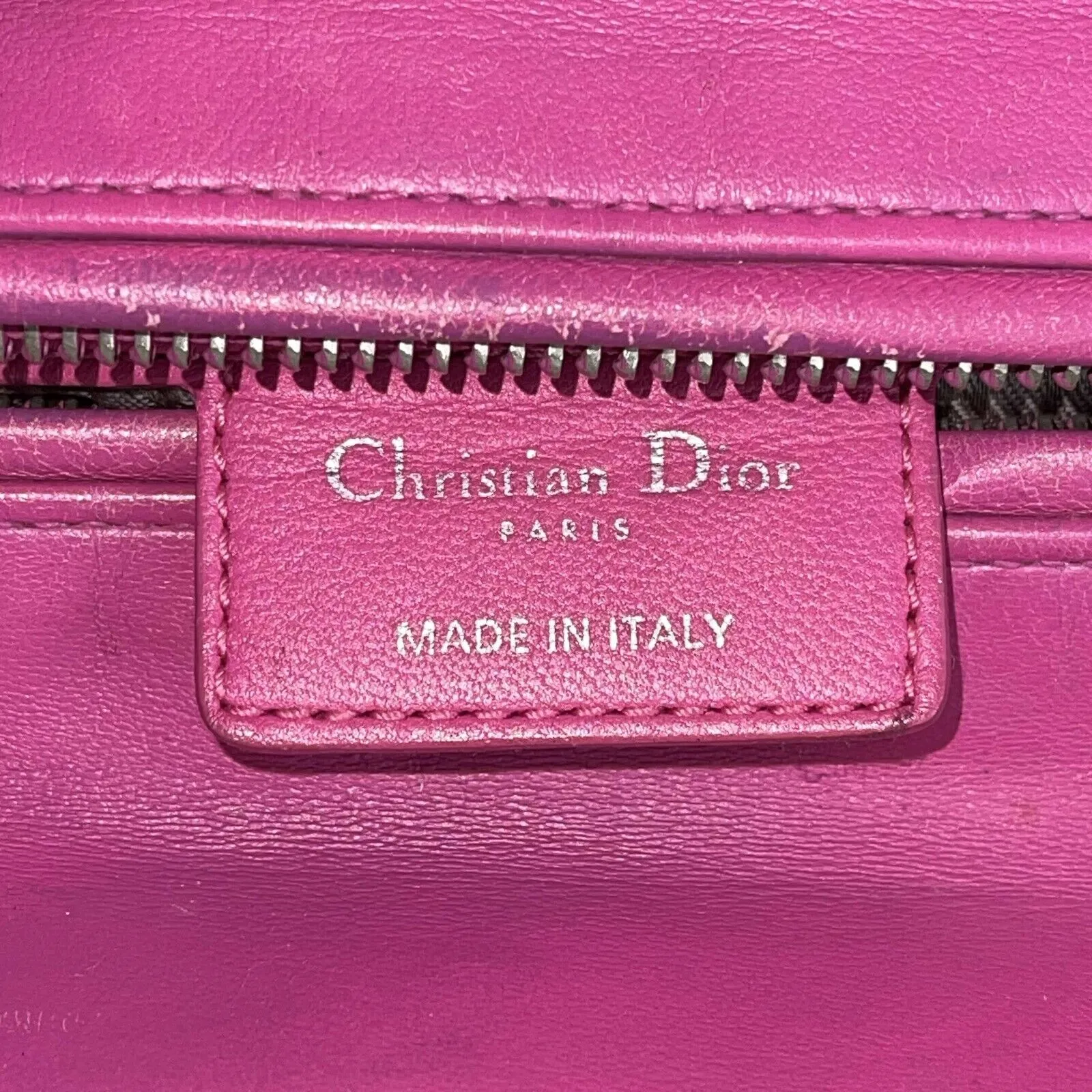 Christian Dior Lady Dior Cannage Medium Rani Pink Top Handle Shoulder Strap