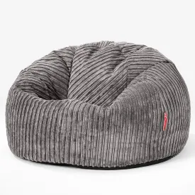 Classic Bean Bag Chair - Cord Graphite Grey