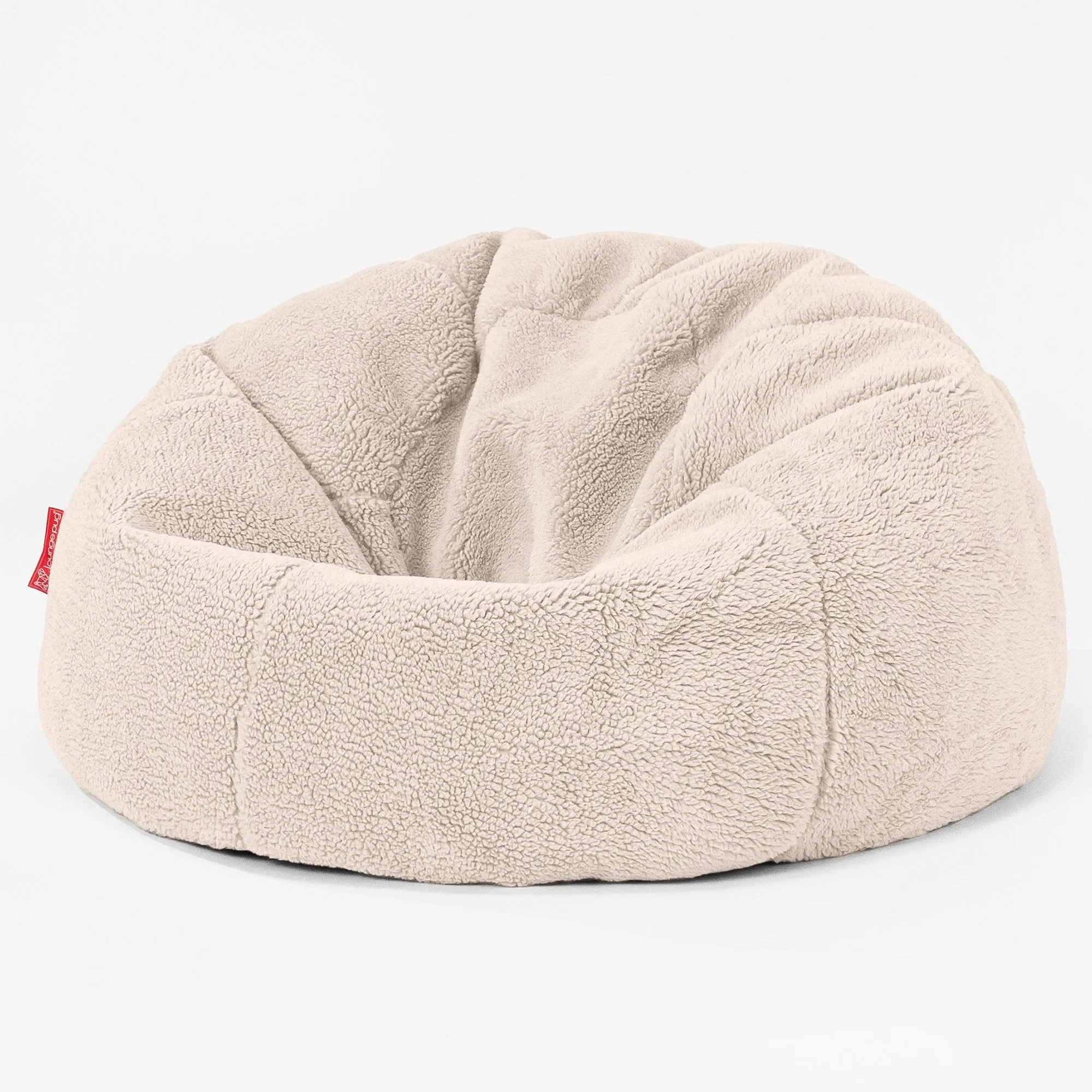 Classic Bean Bag Chair - Teddy Faux Fur Cream