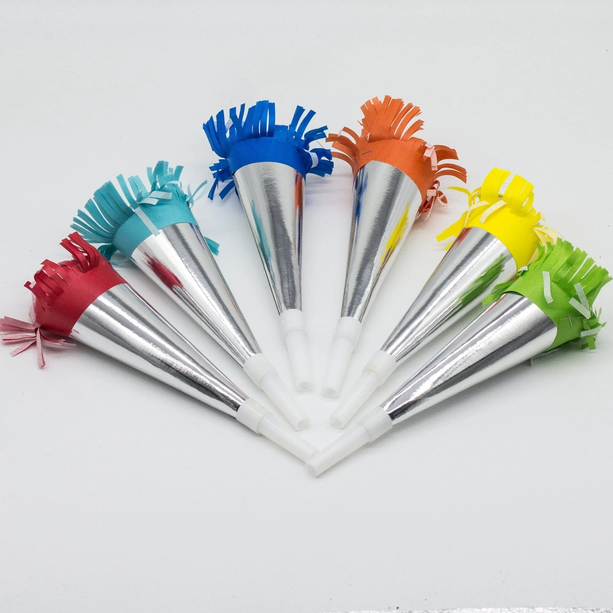 Colourful Party Horns (6 Pack)