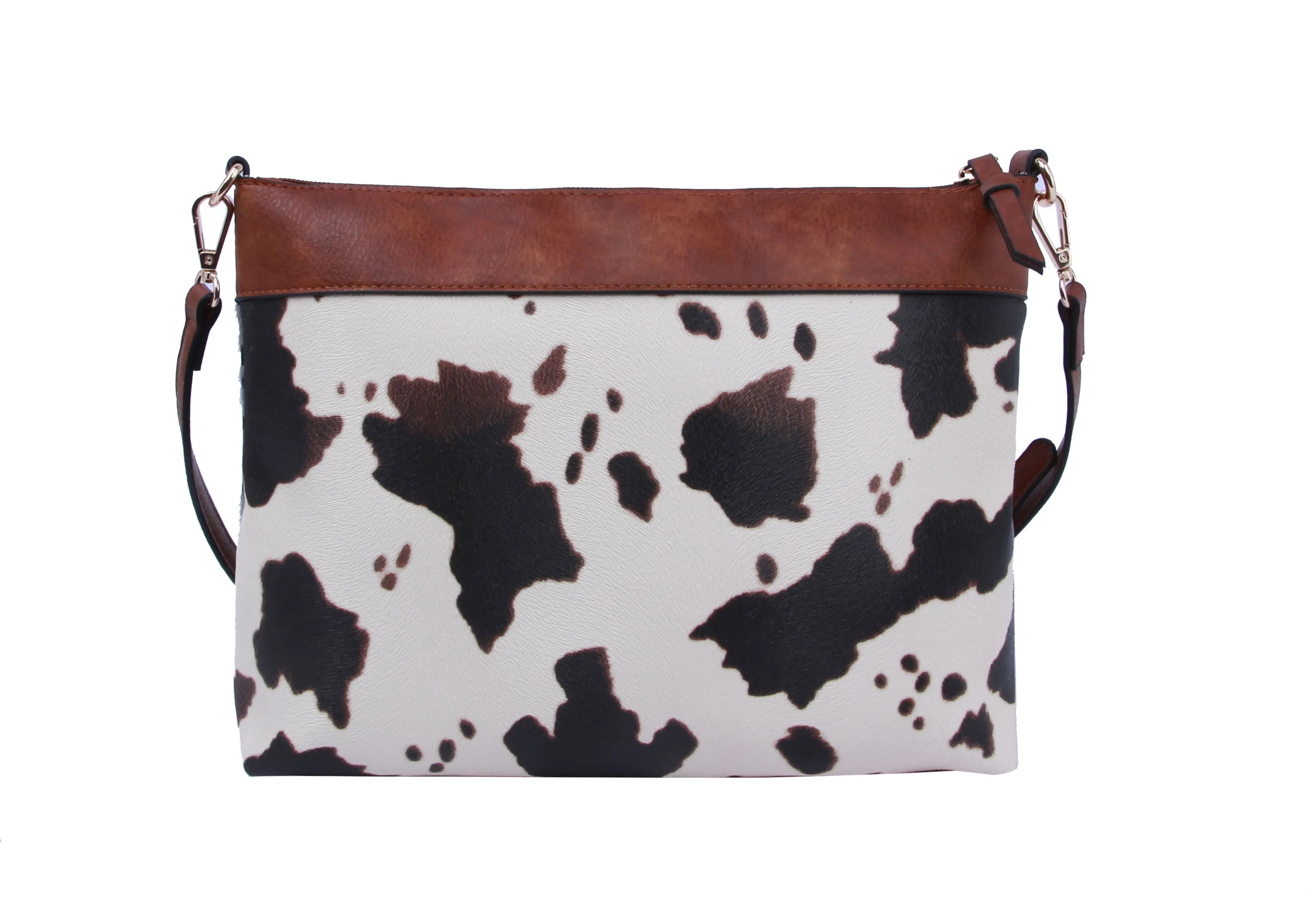 Cow Leo Printed Crossbody Shoulder Handbag