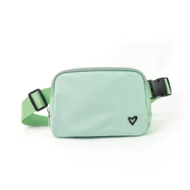 Dixie Nylon Belt/Crossbody Bag -  Mint