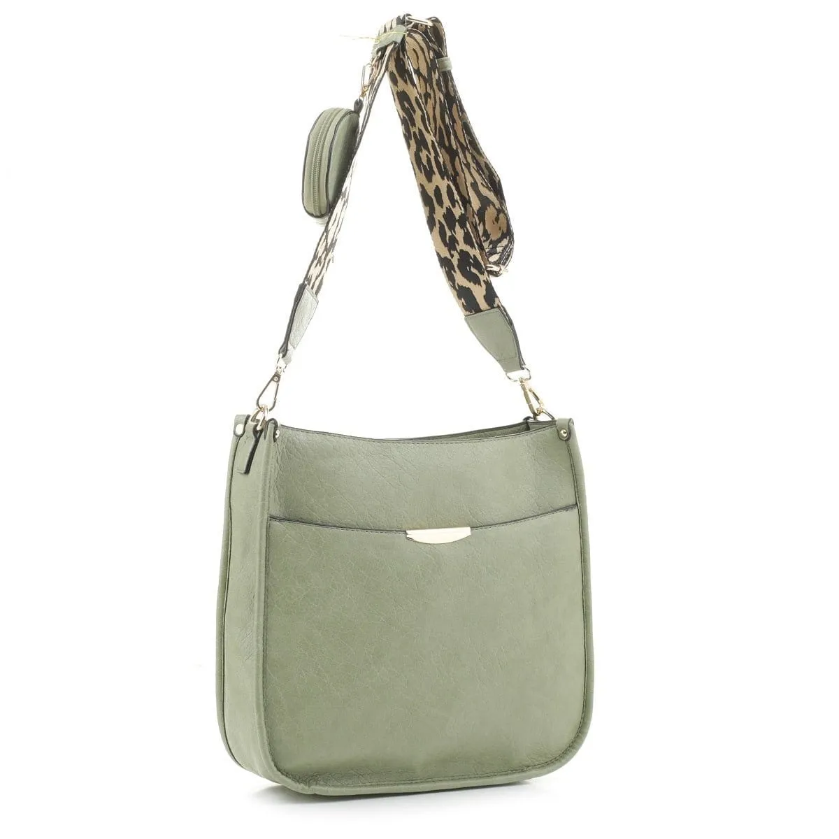 DS97160L2 Crossbody with Leopard Guitar Strap