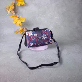 Easy Slings Blue Colour with Red Flower Design.- (Double partition)