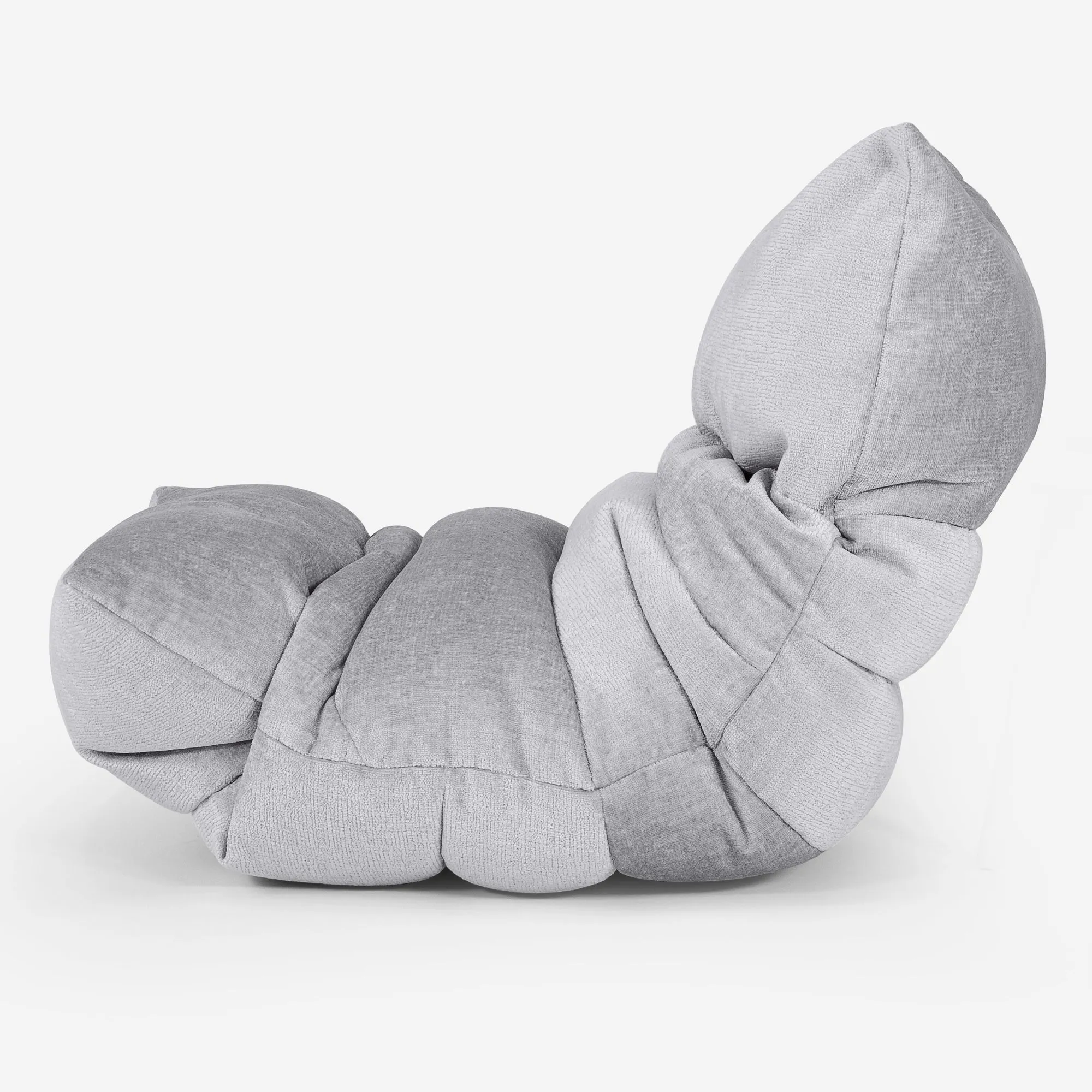 Eva Lounger Bean Bag - Chenille Grey