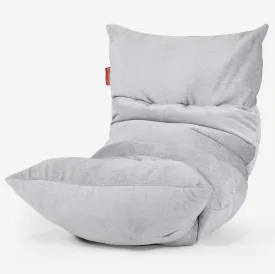 Eva Lounger Bean Bag - Chenille Grey