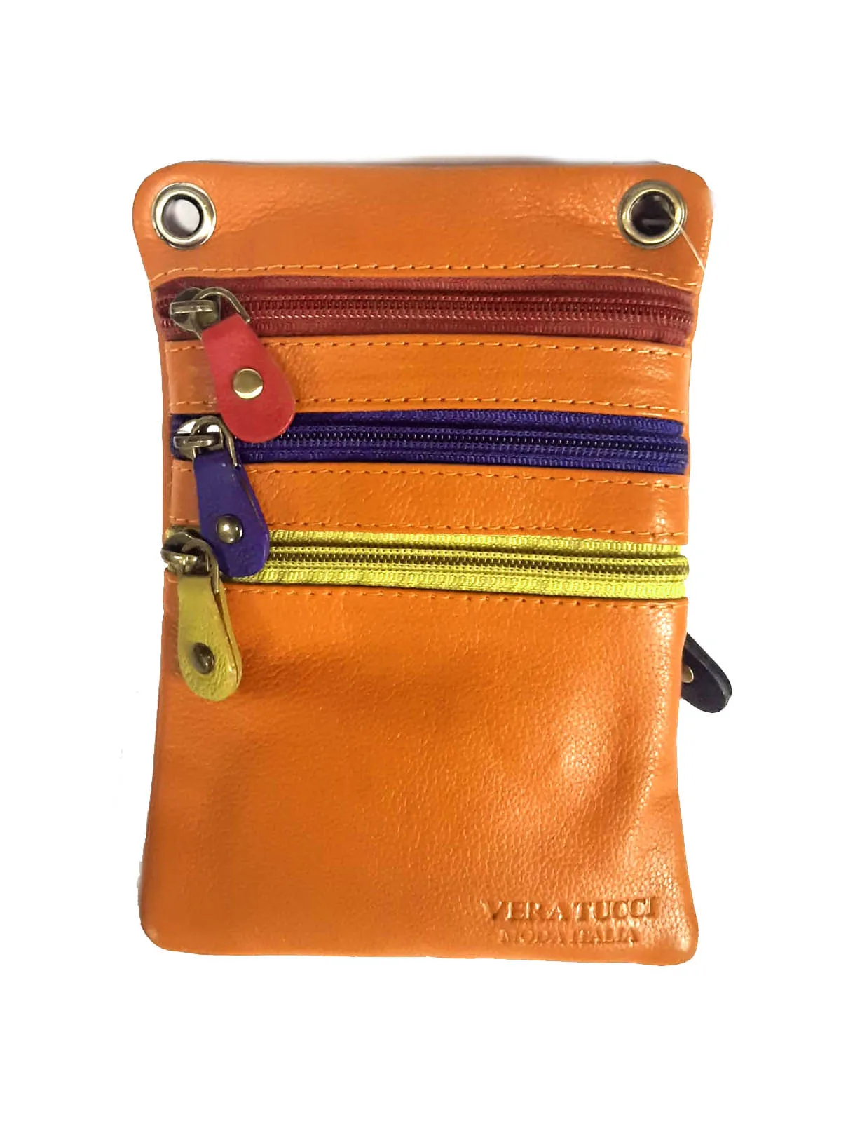 FIFI MULTI SMALL MULTI ZIP CROSS BODY POUCH