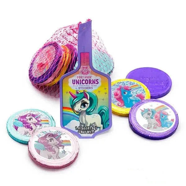 Fort Knox® Unicorns   Stickers Mesh Bag 1.47 oz. | 1ct