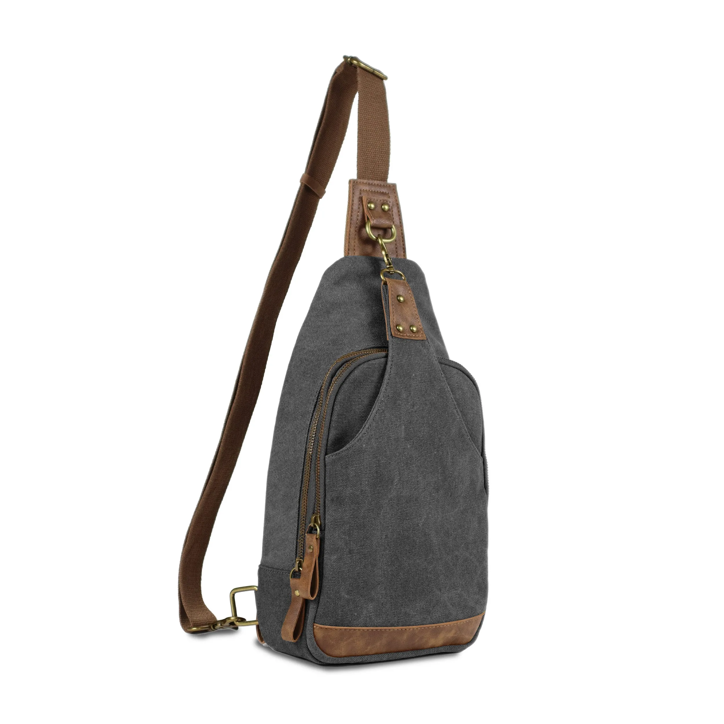 Glacier Unisex Canvas Sling Shoulder Concealed Backpack