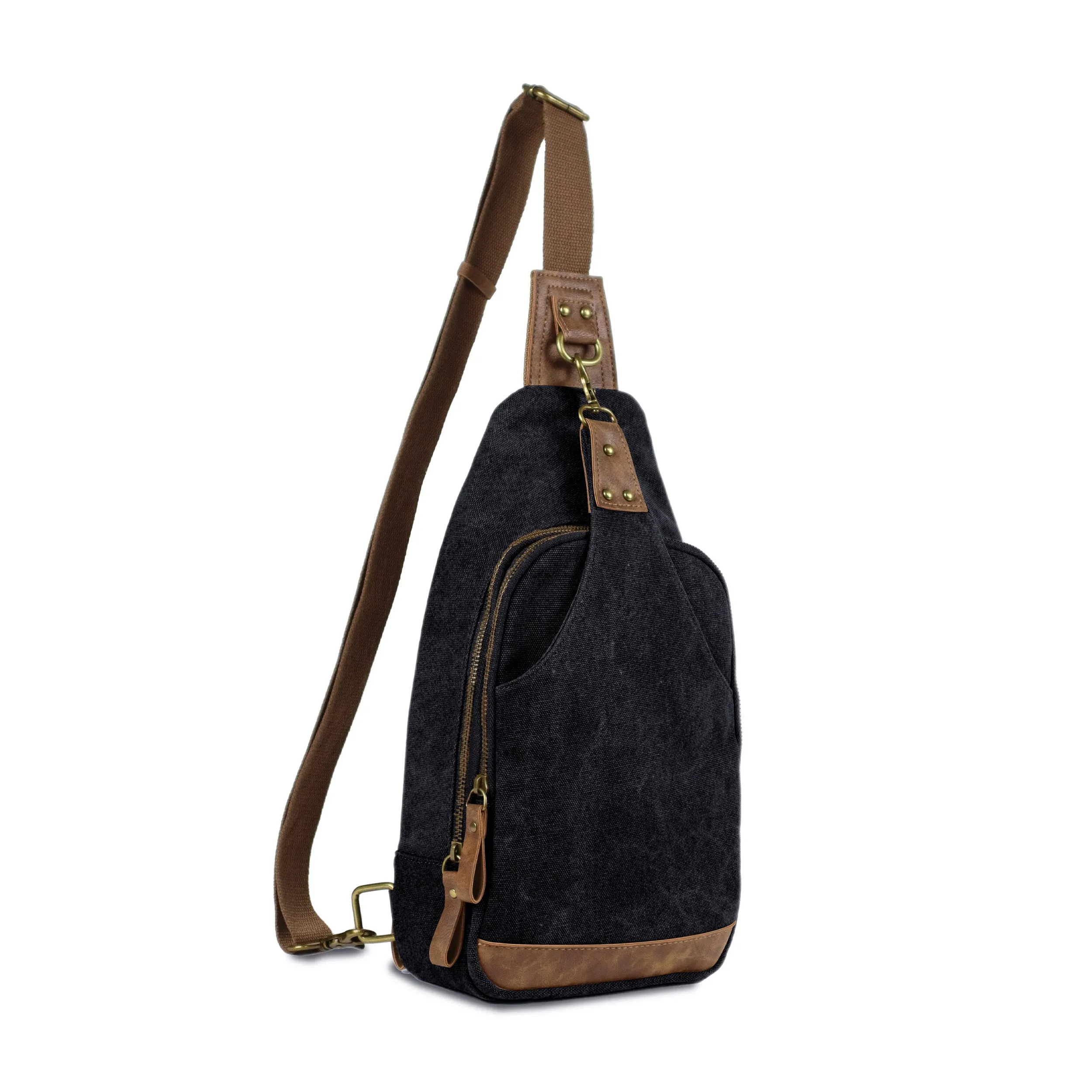 Glacier Unisex Canvas Sling Shoulder Concealed Backpack