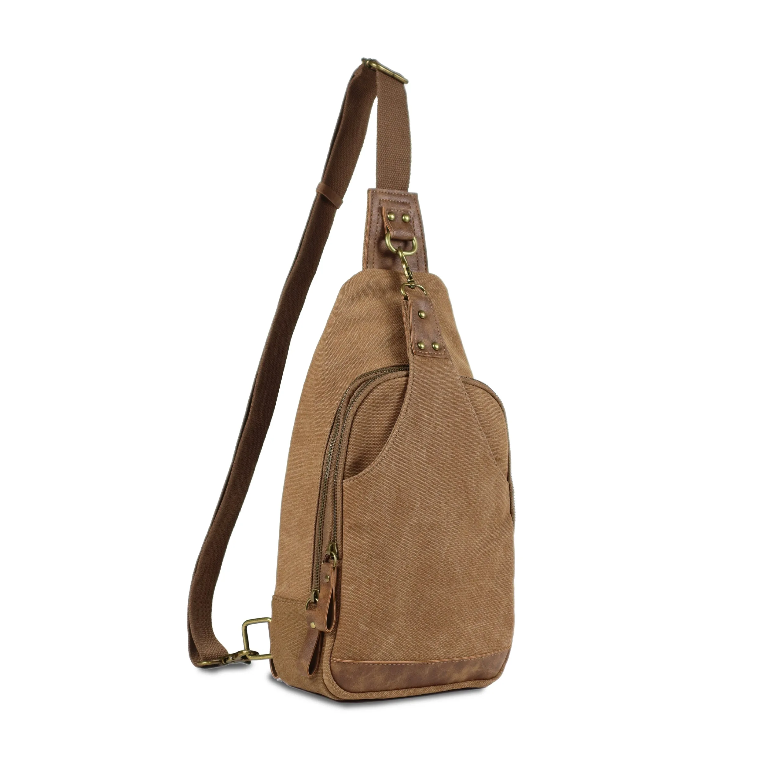 Glacier Unisex Canvas Sling Shoulder Concealed Backpack