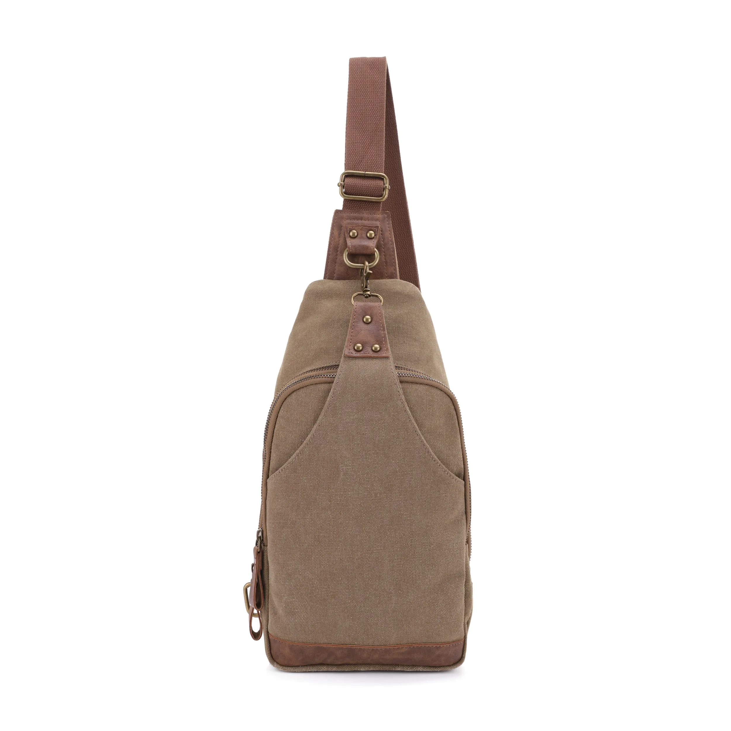 Glacier Unisex Canvas Sling Shoulder Concealed Backpack