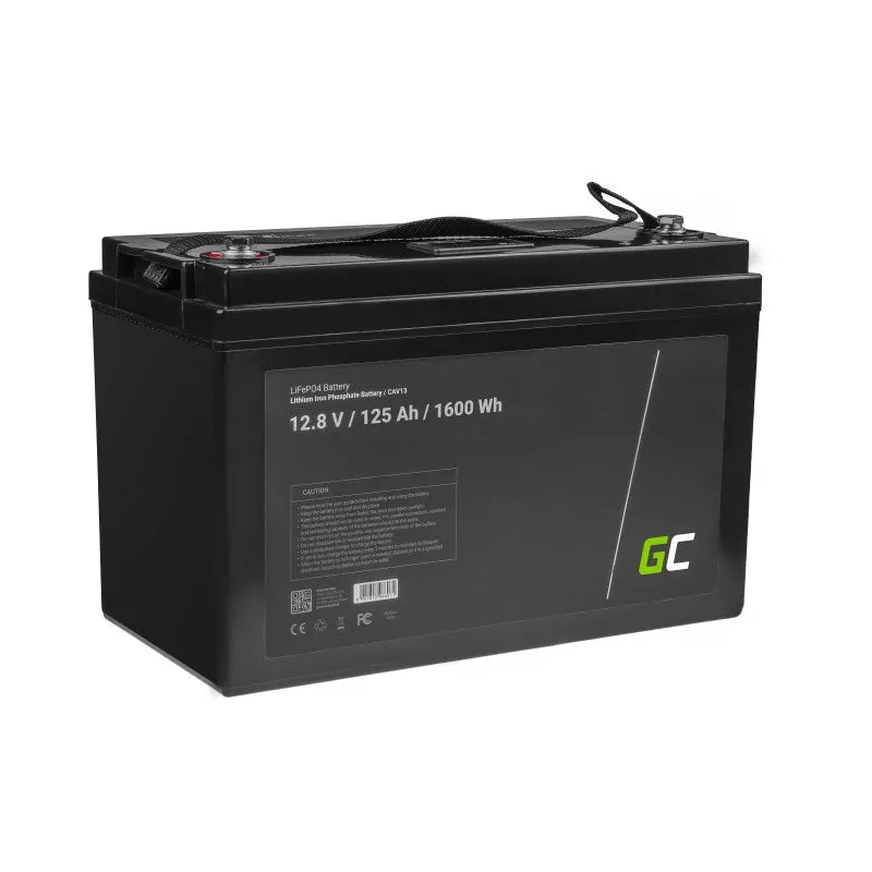 Green Cell Cav13 Vehicle Battery Lithium Iron Phosphate (Lifepo4) 125 Ah 12.8 V Marine / Leisure