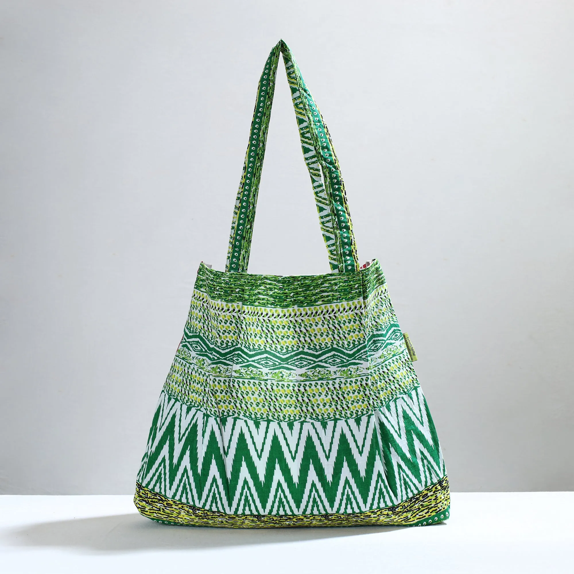 Green - Jugaad Patchwork Handmade Shoulder Bag 63