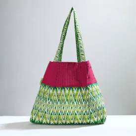 Green - Jugaad Patchwork Handmade Shoulder Bag 63