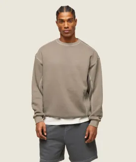 Gymshark everywear Relaxed Stitch Sweatshirt - Linen Brown