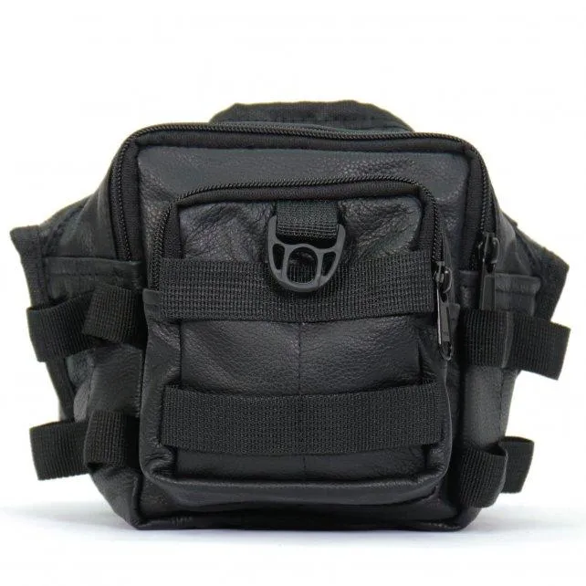 Hot Leathers BPT1103 Black Tactical Thigh Bag