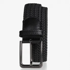 In Stock 3.4cm Elastic Woven Belt Men's Punch-Free Elastic Canvas Belt Young Students Pin Buckle Belt