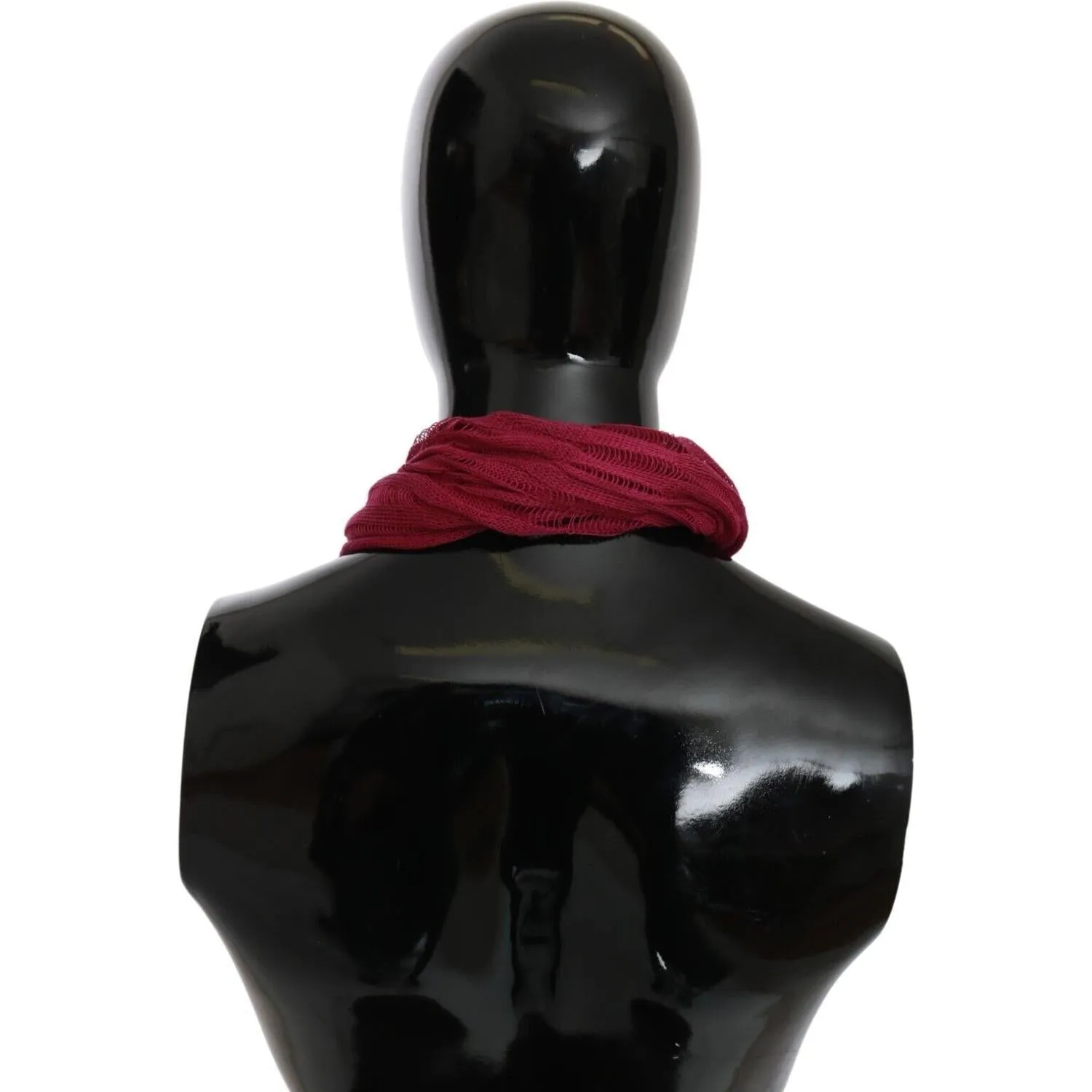 John Galliano Bordeaux Elegance Foulard Shawl Scarf