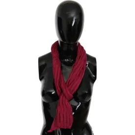 John Galliano Bordeaux Elegance Foulard Shawl Scarf