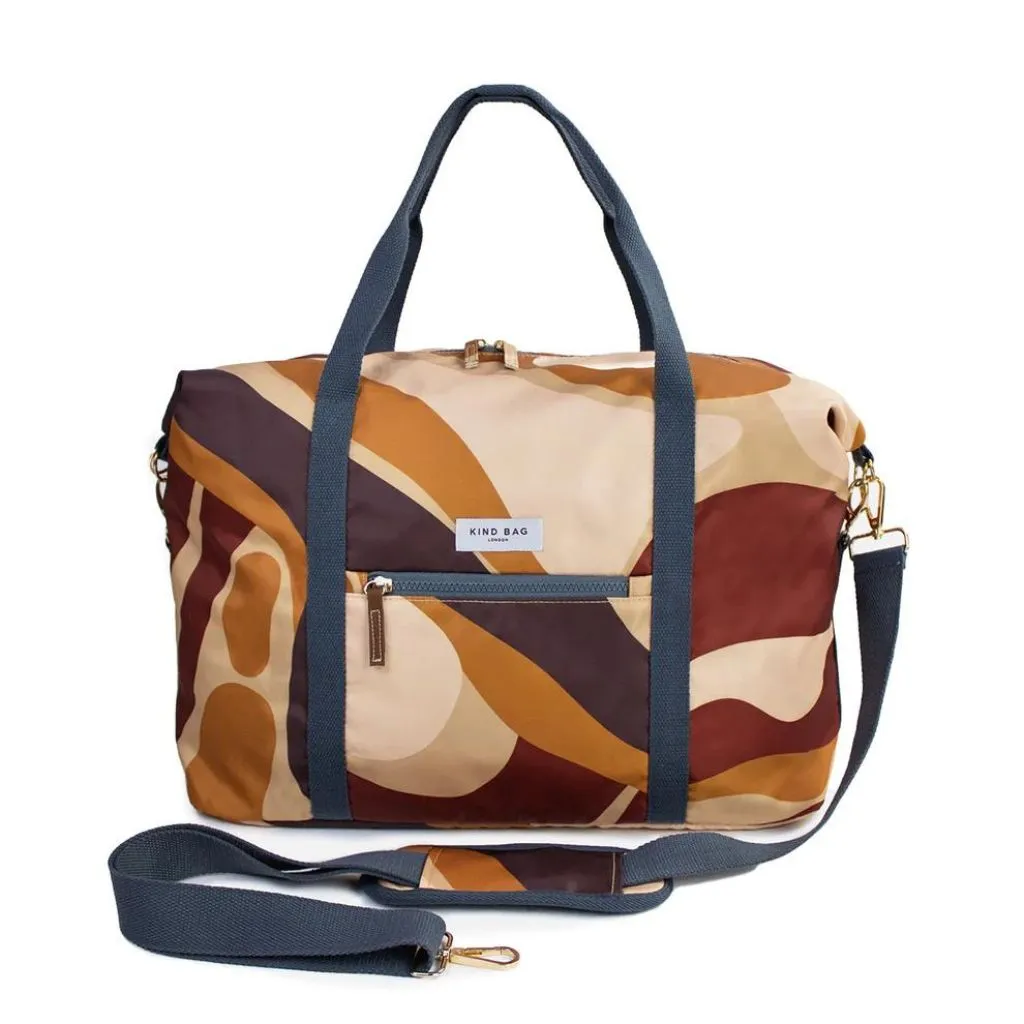 Kind Bag Weekend Duffel Holdall - Abstract Caramel