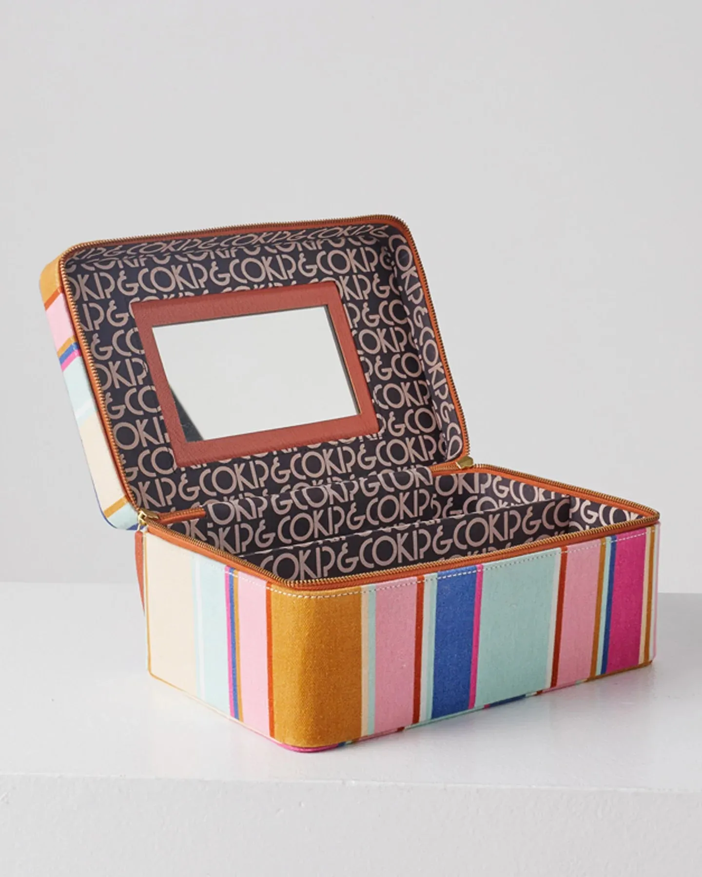 Kip & Co Jaipur Stripe Toiletry Case