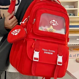 Large Capacity Schoolbag Junior High School Girl High School Student Good-looking Ins Japanese Minority Cute Girl Backpack Female