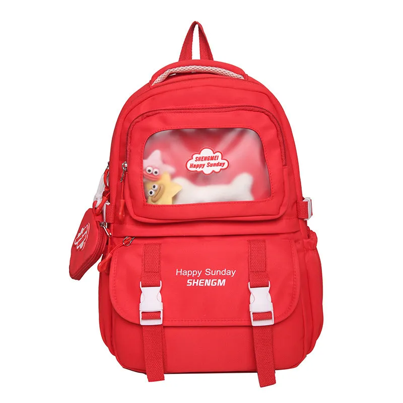 Large Capacity Schoolbag Junior High School Girl High School Student Good-looking Ins Japanese Minority Cute Girl Backpack Female