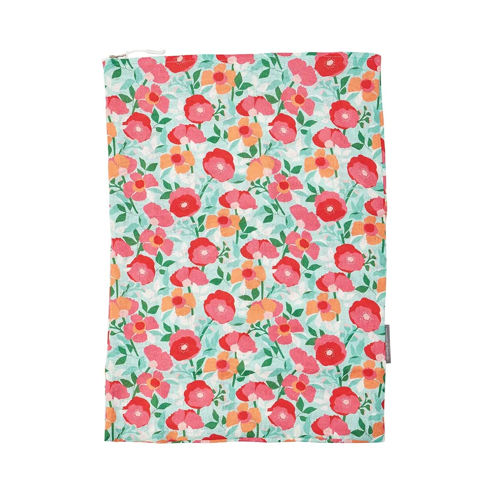 Laundry Bag - Linen - Sherbet Poppies