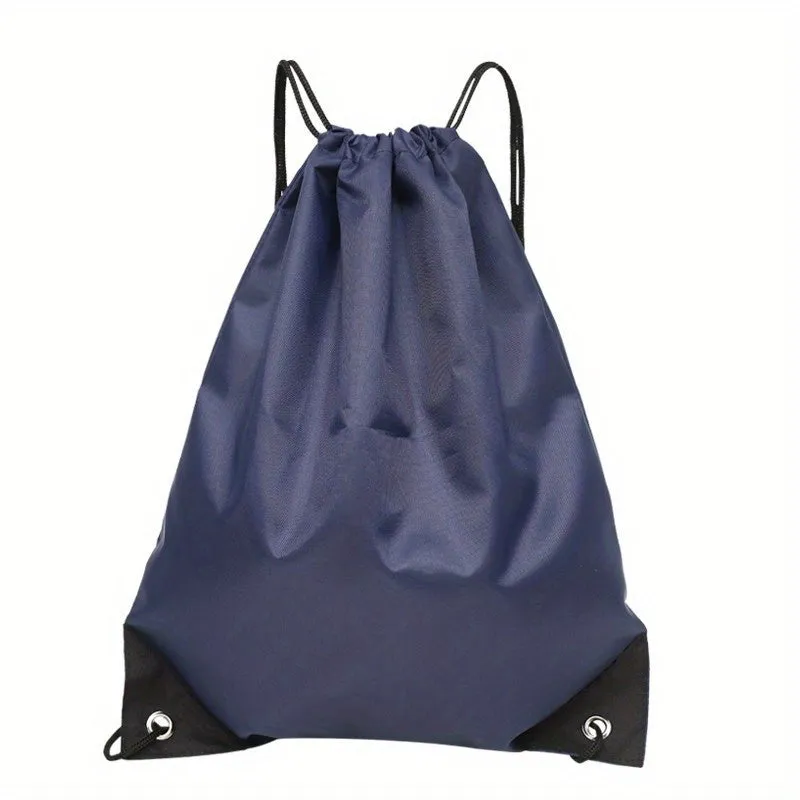 Lightweight Nylon Drawstring Rucksack Minimalist Versatile Gym Bag