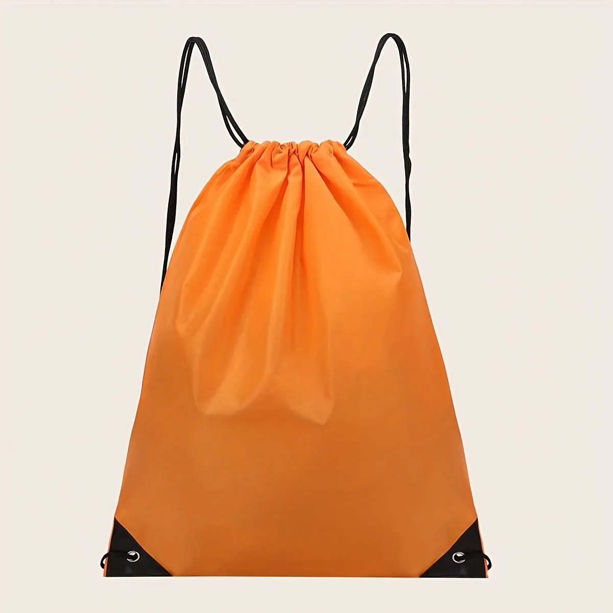 Lightweight Nylon Drawstring Rucksack Minimalist Versatile Gym Bag