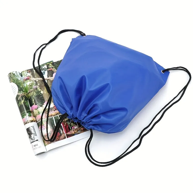 Lightweight Nylon Drawstring Rucksack Minimalist Versatile Gym Bag